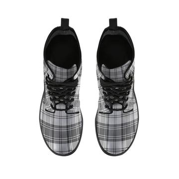 Glen Tartan Leather Boots