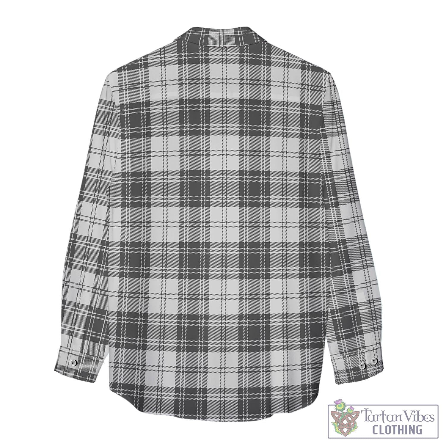 Tartan Vibes Clothing Glen Tartan Womens Casual Shirt with Family Crest