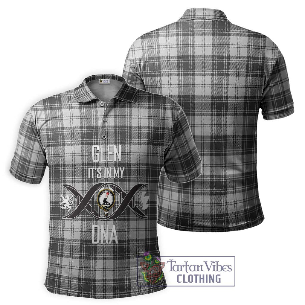 Glen Tartan Polo Shirt with Family Crest DNA In Me Style - Tartanvibesclothing Shop