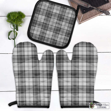 Glen Tartan Combo Oven Mitt & Pot-Holder Combo 1 Oven Mitt & 1 Pot-Holder Black - Tartan Vibes Clothing