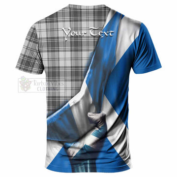 Tartan Vibes Clothing Glen Tartan T-Shirt with Family Crest Scotland Patriotic Style