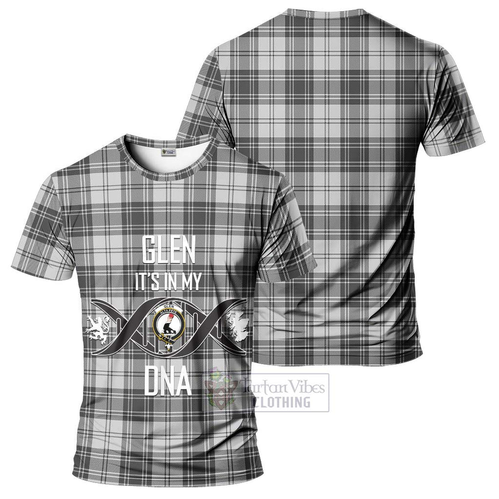 Glen Tartan T-Shirt with Family Crest DNA In Me Style - Tartan Vibes Clothing