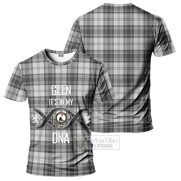 Glen Tartan T-Shirt with Family Crest DNA In Me Style - Tartan Vibes Clothing