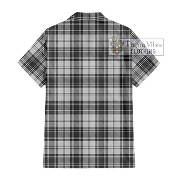 Glen Tartan Short Sleeve Button Shirt with Family Crest DNA In Me Style - Tartanvibesclothing Shop