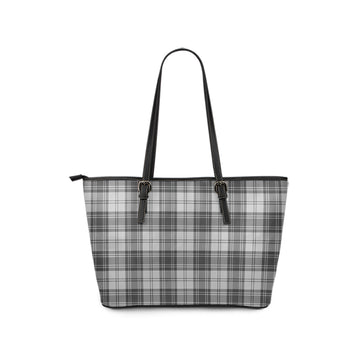 Glen Tartan Leather Tote Bag