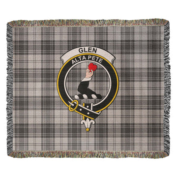 Glen Tartan Woven Blanket with Family Crest
