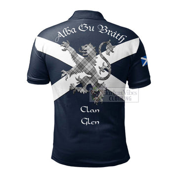 Glen Tartan Lion Rampant Polo Shirt Proudly Display Your Heritage with Alba Gu Brath and Clan Name