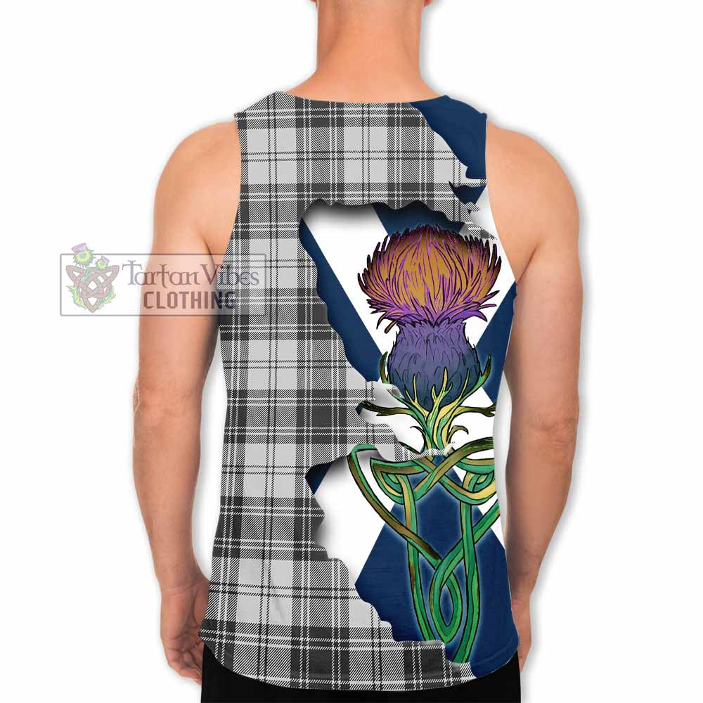 Tartan Vibes Clothing Glen Tartan Family Crest Men's Tank Top Scottish Thistle Celtic Inspired