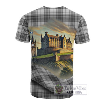 Tartan Vibes Clothing Glen Tartan Family Crest Cotton T-shirt with Scottish Ancient Castle Style
