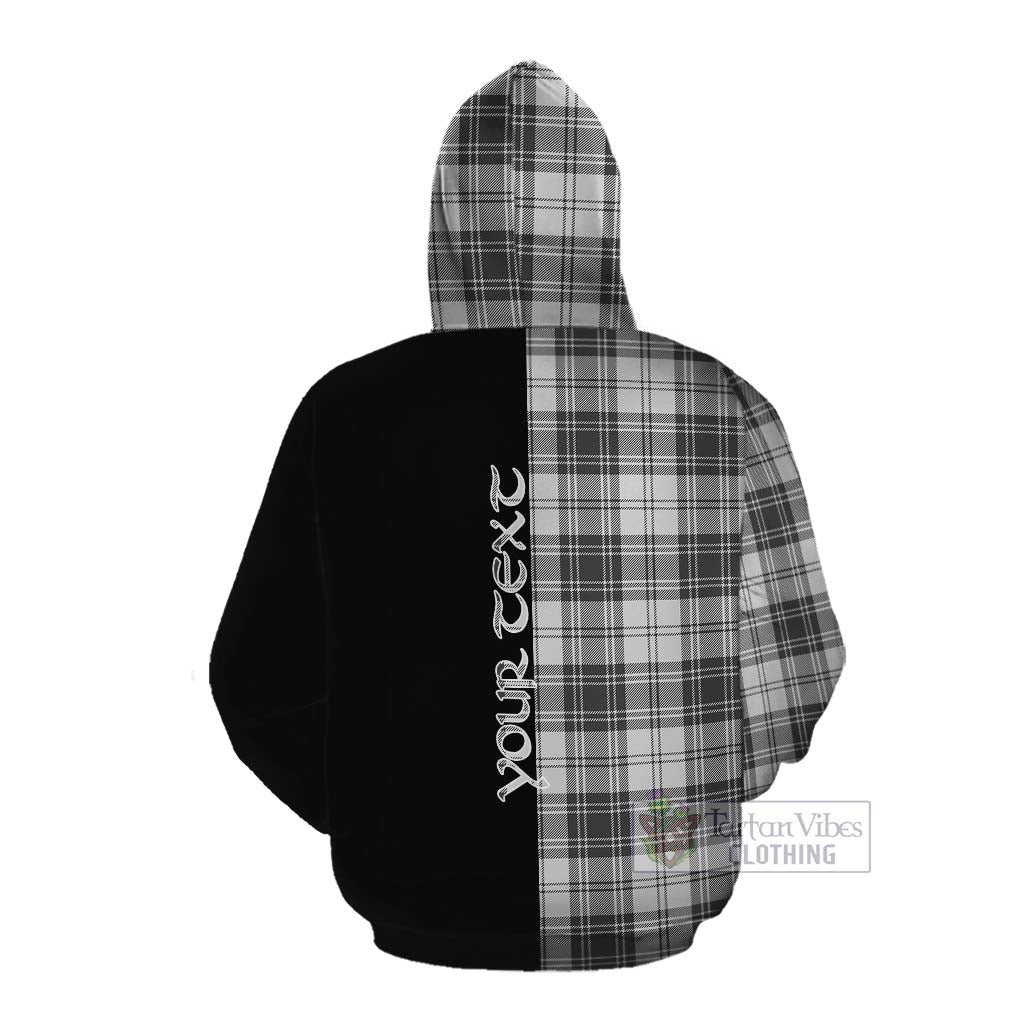 Tartan Vibes Clothing Glen Tartan Cotton Hoodie with Family Crest and Half Of Me Style