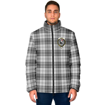 Glen Tartan Padded Jacket with Family Crest