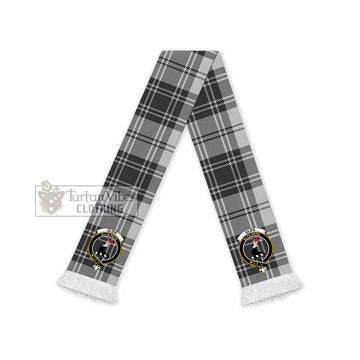 Glen Tartan Ruffneck Scarf with Family Crest