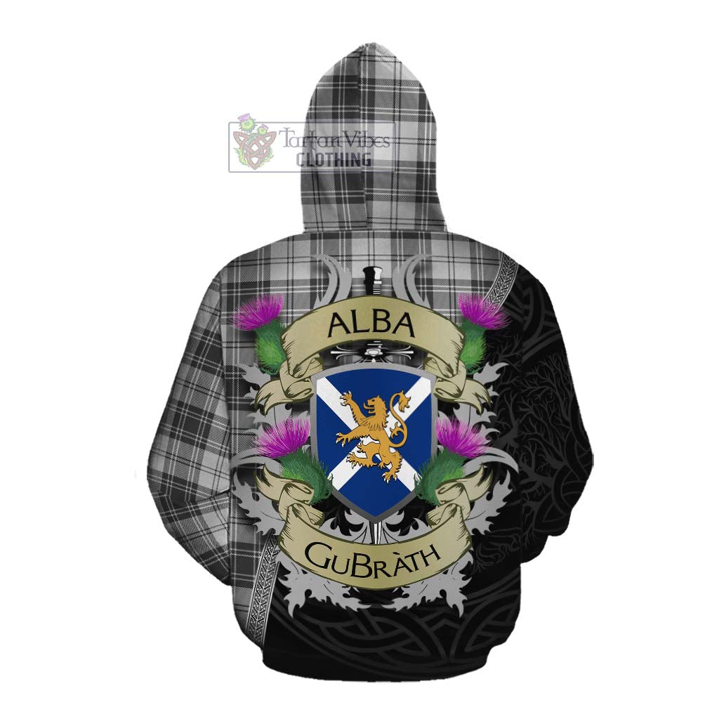 Tartan Vibes Clothing Glen Tartan Family Crest Cotton Hoodie Lion Rampant Royal Thistle Shield Celtic Inspired