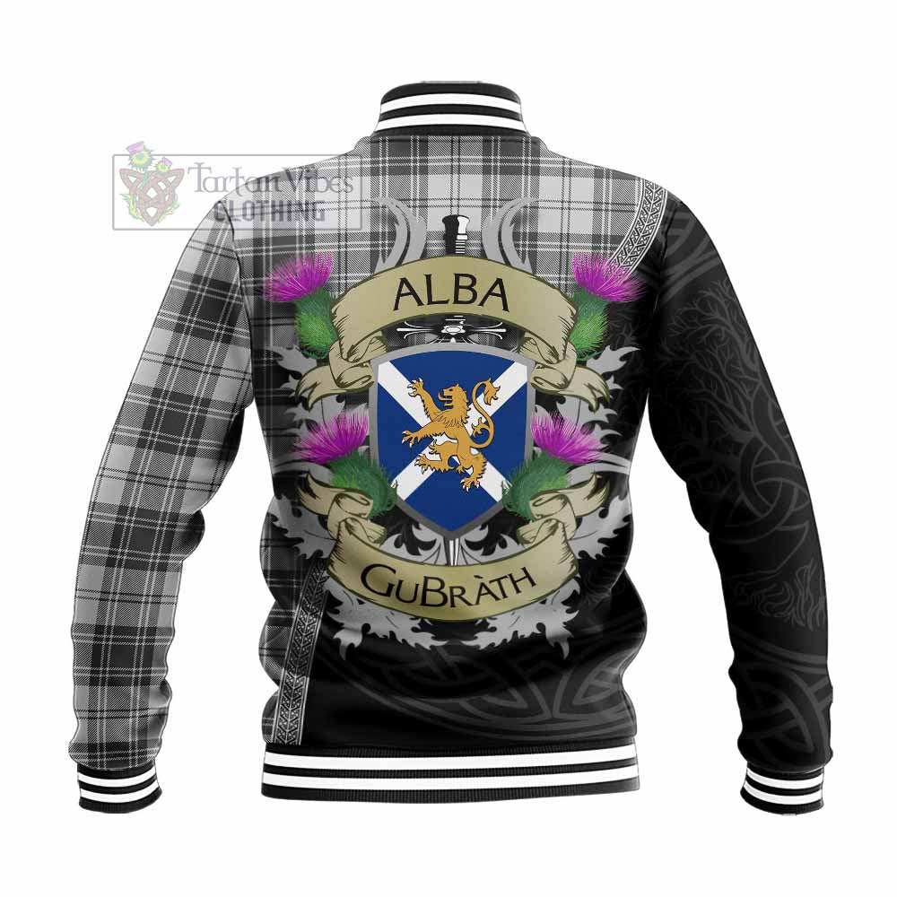 Tartan Vibes Clothing Glen Tartan Family Crest Baseball Jacket Lion Rampant Royal Thistle Shield Celtic Inspired