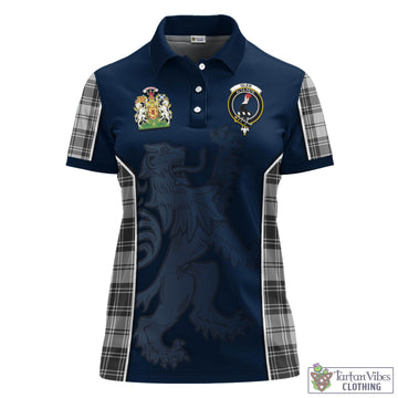 Glen Tartan Women's Polo Shirt with Family Crest and Lion Rampant Vibes Sport Style - Tartan Vibes Clothing