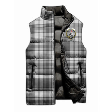 Glen Tartan Sleeveless Puffer Jacket with Family Crest