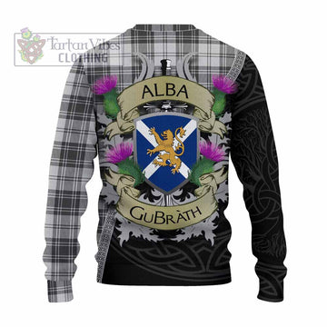 Glen Tartan Family Crest Knitted Sweater Lion Rampant Royal Thistle Shield Celtic Inspired
