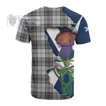 Tartan Vibes Clothing Glen Tartan Family Crest Cotton T-shirt Scottish Thistle Celtic Inspired
