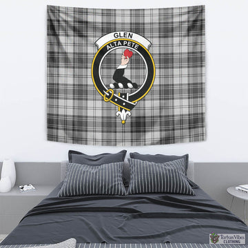 Glen Tartan Tapestry Wall Hanging and Home Decor for Room with Family Crest