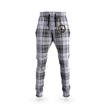 Glen Tartan Joggers Pants with Family Crest