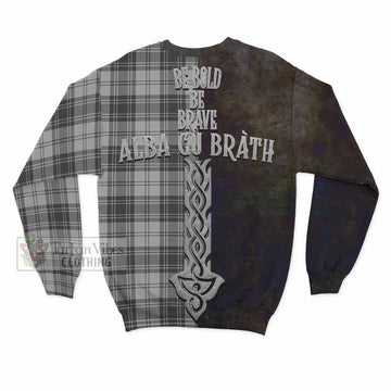 Glen Tartan Family Crest Sweatshirt Alba Gu Brath Be Brave Lion Ancient Style