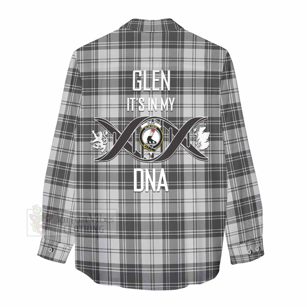 Tartan Vibes Clothing Glen Tartan Women's Casual Shirt with Family Crest DNA In Me Style