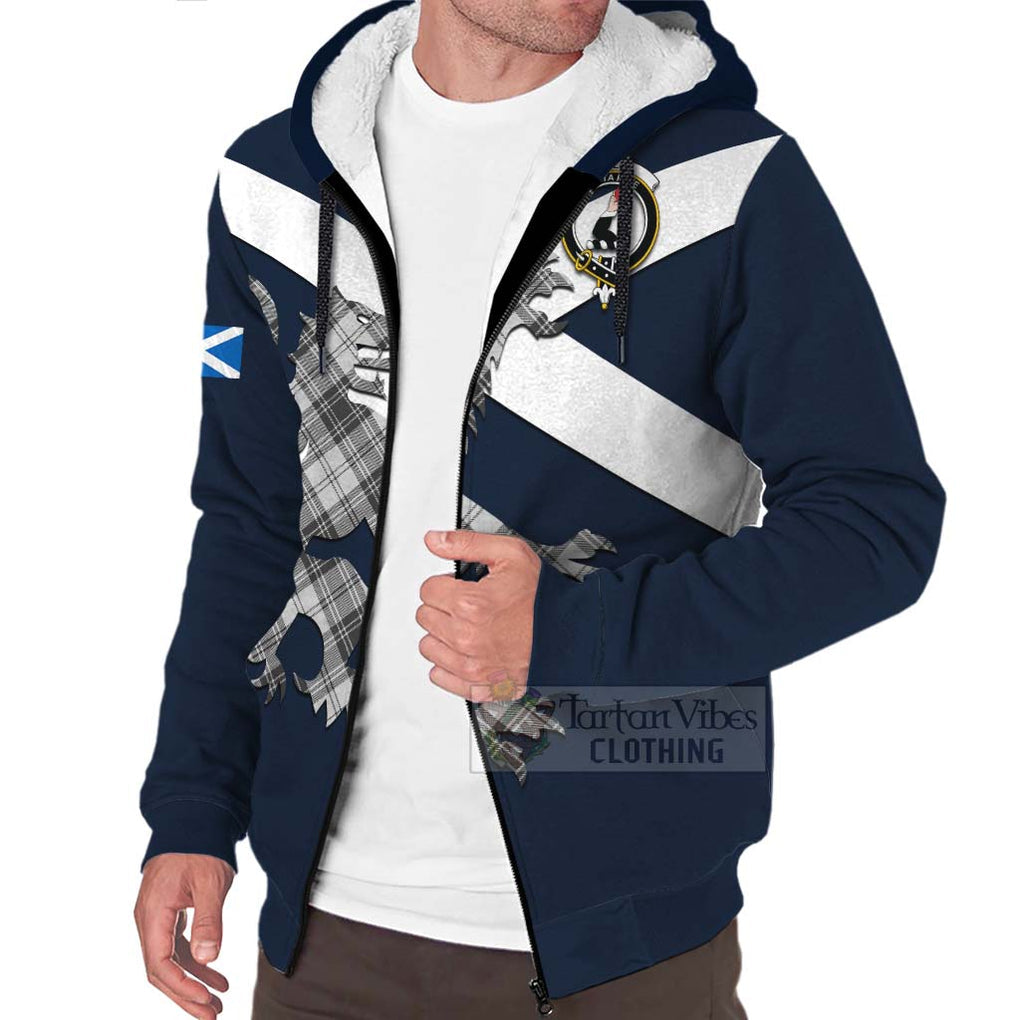 Tartan Vibes Clothing Glen Tartan Lion Rampant Sherpa Hoodie – Proudly Display Your Heritage with Alba Gu Brath and Clan Name