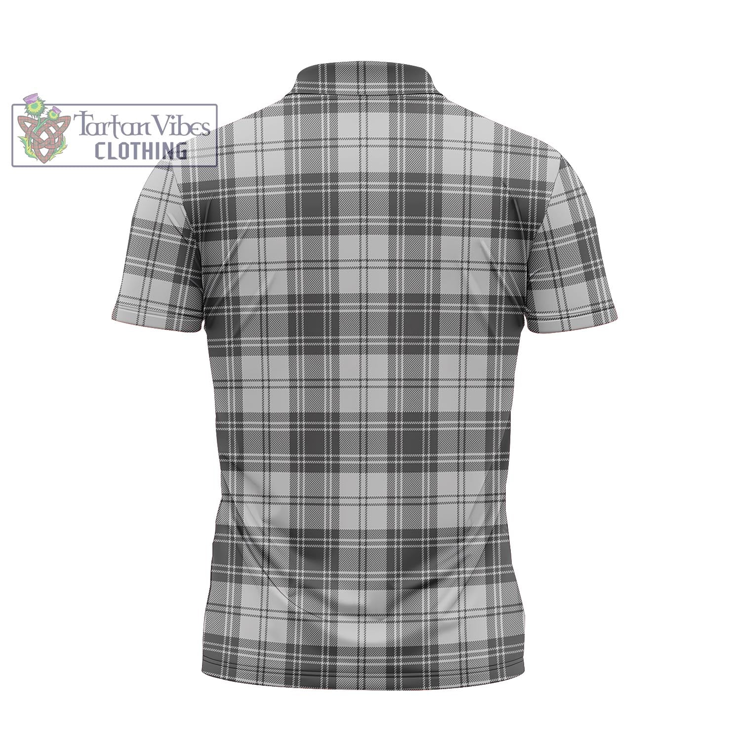 Tartan Vibes Clothing Glen Tartan Zipper Polo Shirt