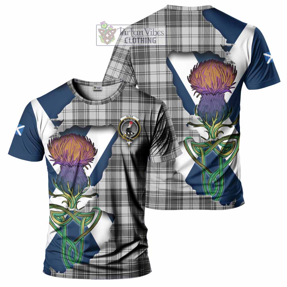 Tartan Vibes Clothing Glen Tartan Family Crest T-Shirt Scottish Thistle Celtic Inspired