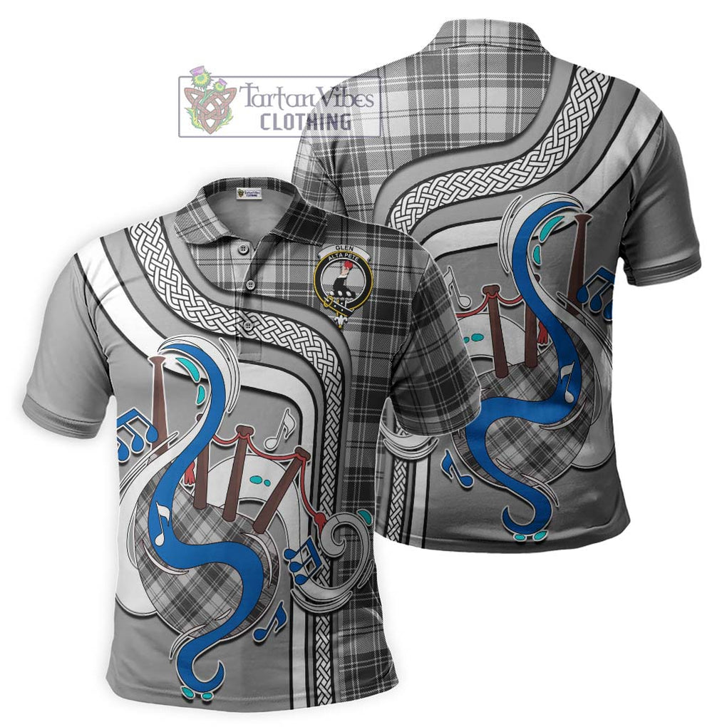 Tartan Vibes Clothing Glen Tartan Polo Shirt with Epic Bagpipe Style