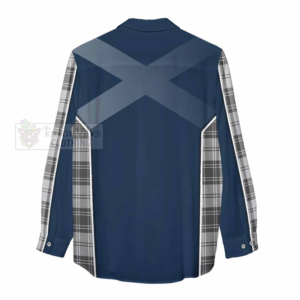 Tartan Vibes Clothing Glen Tartan Women's Casual Shirt with Family Crest and Lion Rampant Vibes Sport Style