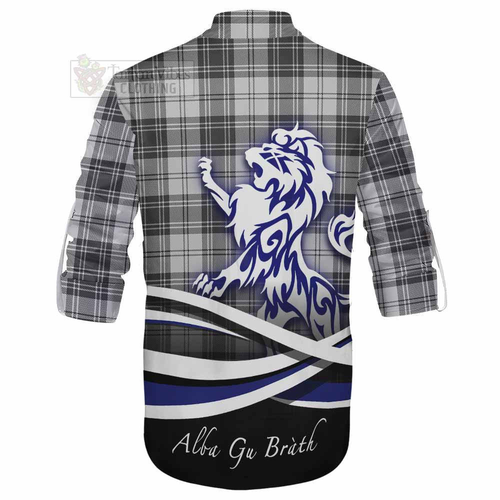 Tartan Vibes Clothing Glen Tartan Ghillie Kilt Shirt with Alba Gu Brath Regal Lion Emblem