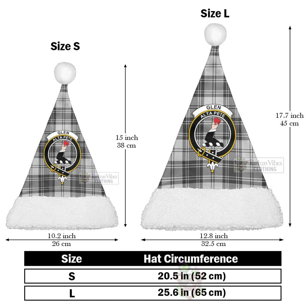Tartan Vibes Clothing Glen Tartan Christmas Santa Hats with Family Crest