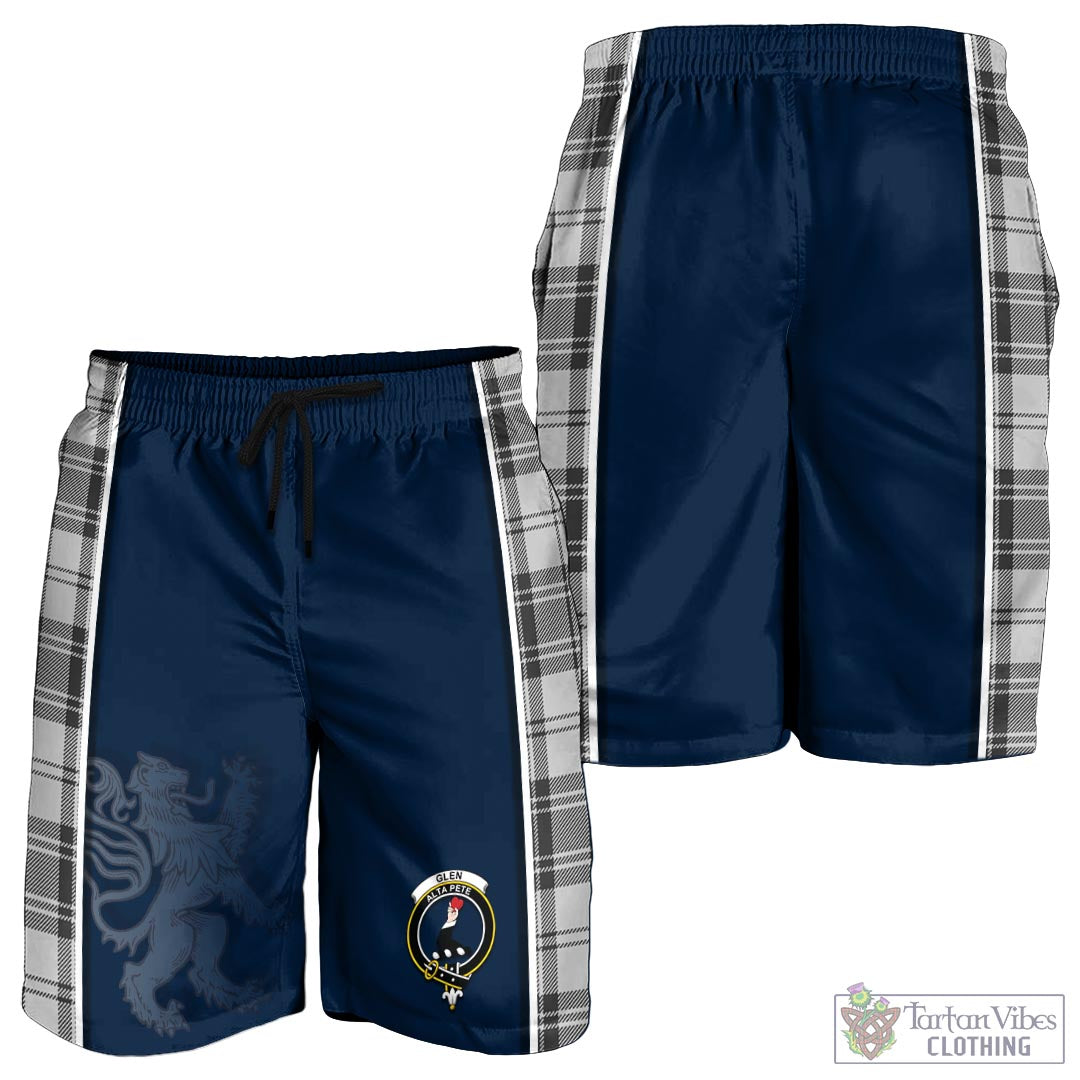 Tartan Vibes Clothing Glen Tartan Men's Shorts with Family Crest and Lion Rampant Vibes Sport Style