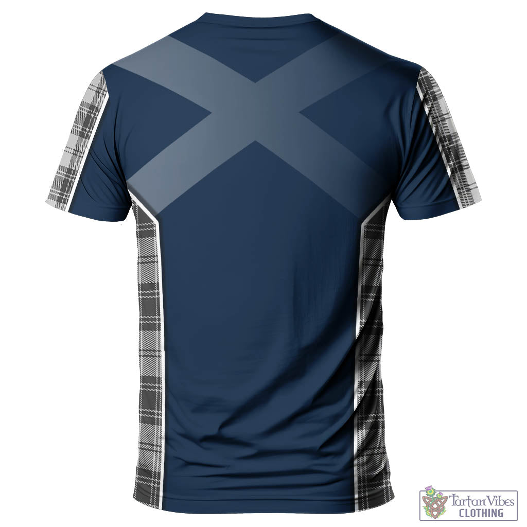 Tartan Vibes Clothing Glen Tartan T-Shirt with Family Crest and Scottish Thistle Vibes Sport Style