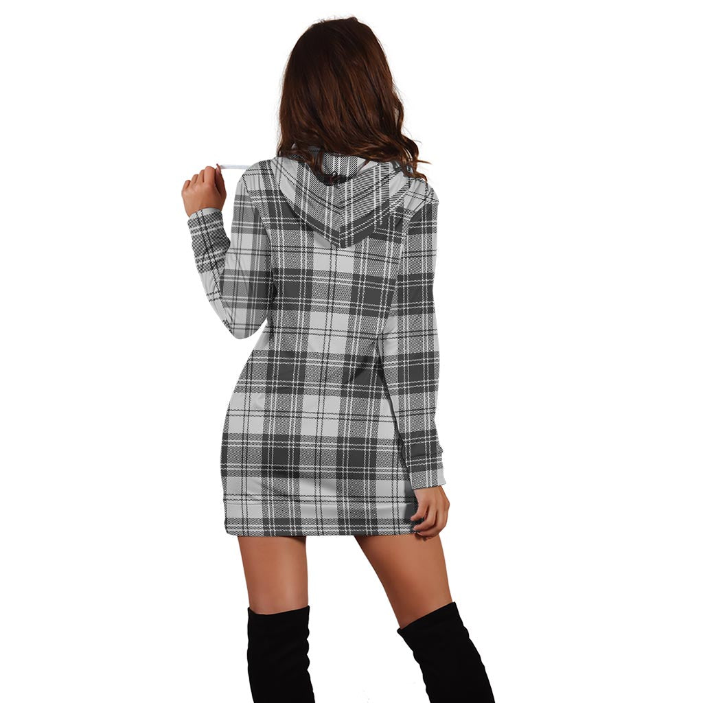 Glen Tartan Hoodie Dress with Family Crest - Tartan Vibes Clothing