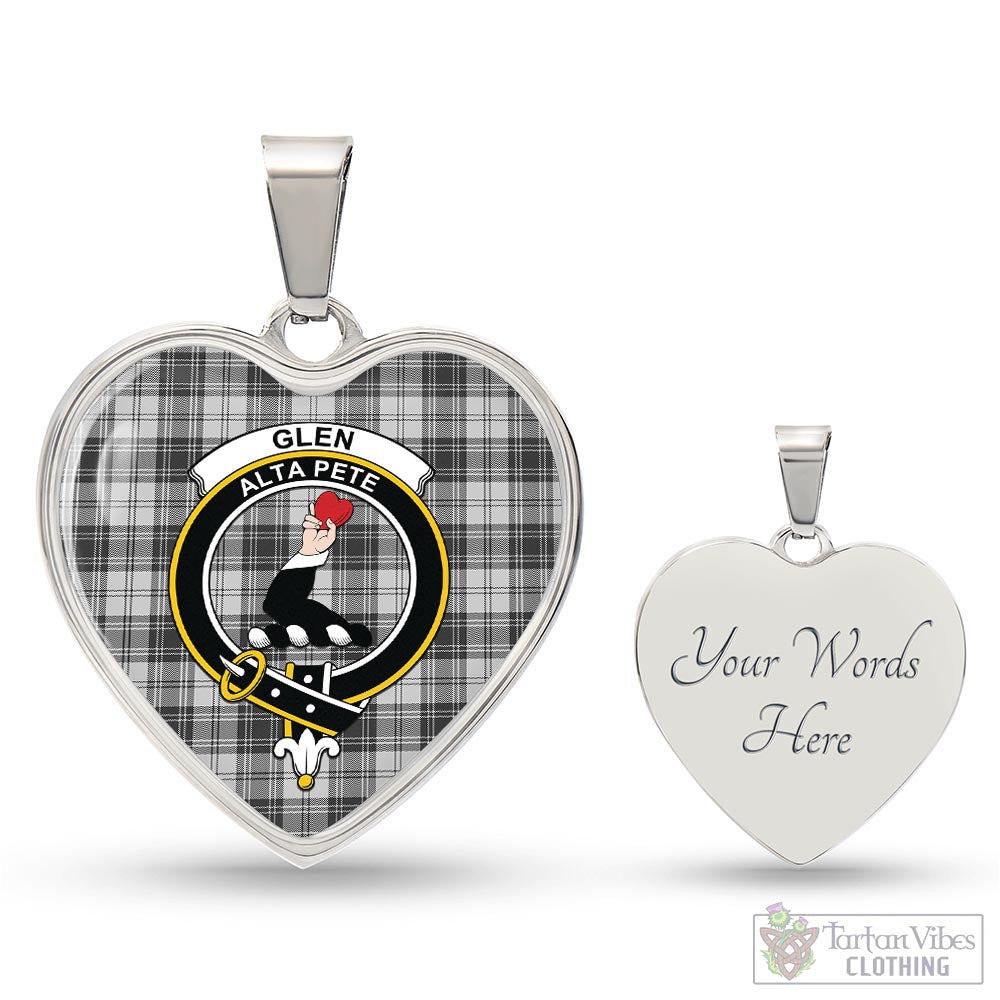 Tartan Vibes Clothing Glen Tartan Heart Necklace with Family Crest