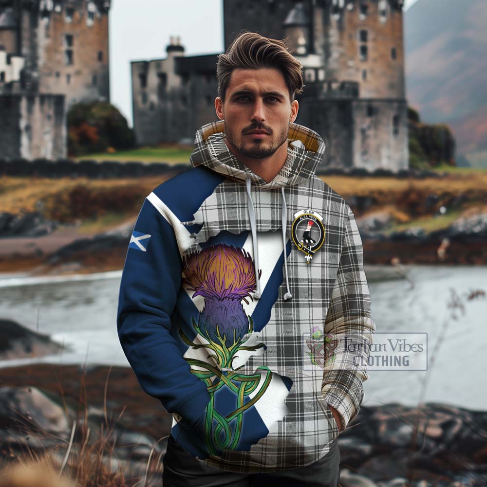 Tartan Vibes Clothing Glen Tartan Family Crest Cotton Hoodie Scottish Thistle Celtic Inspired