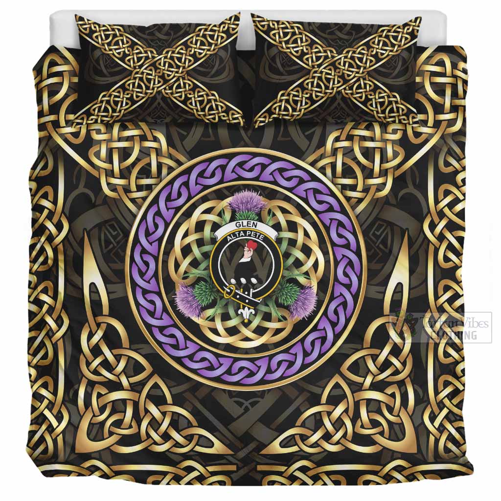Glen Clan Crest Bedding Set Celtic Scottish Thistle