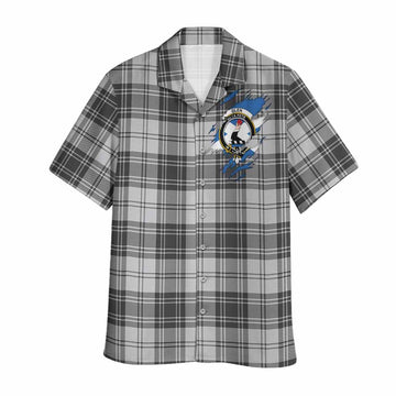 Glen Clan Crest In Me Tartan Hawaiian Shirt Scotland Flag Style