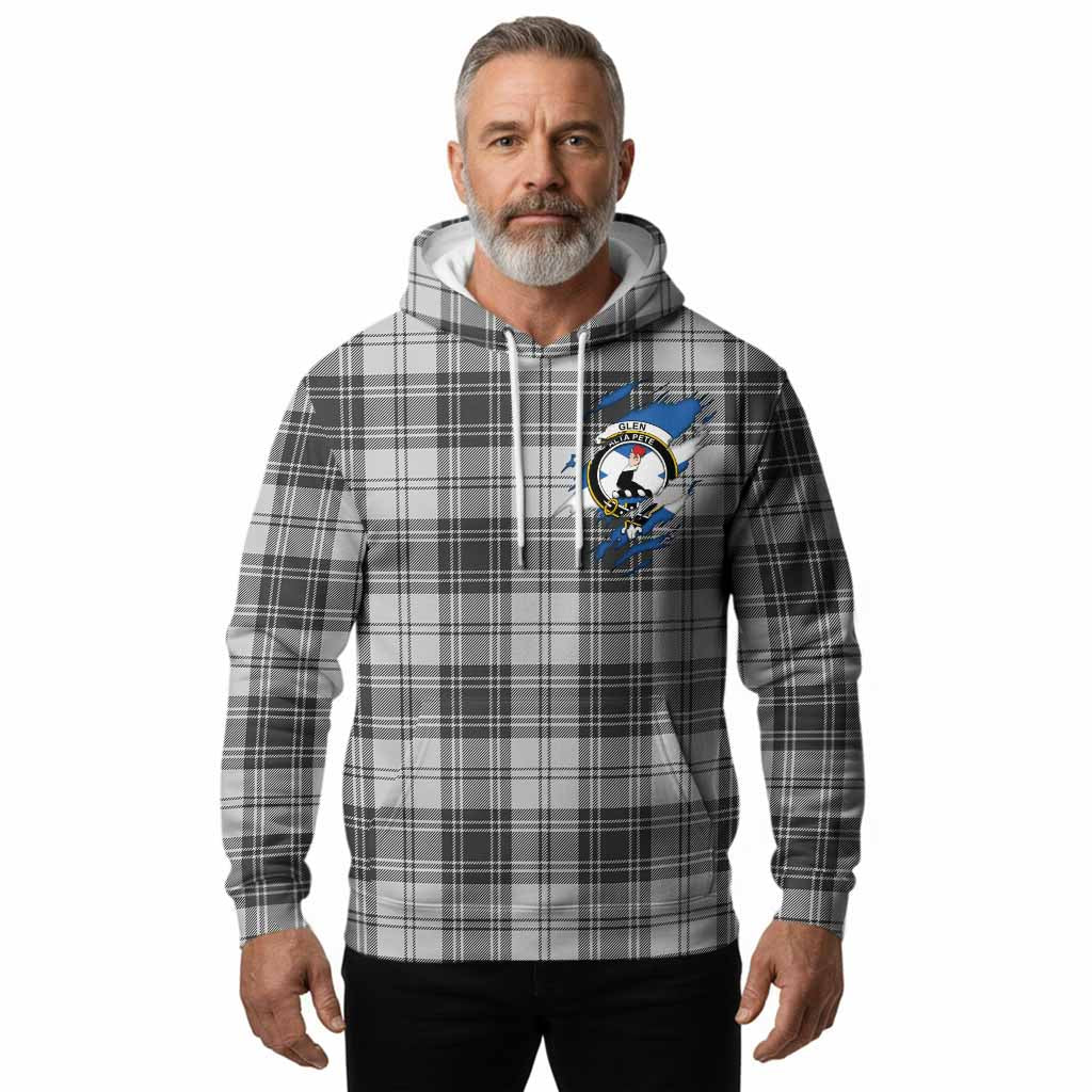 Glen Clan Crest In Me Tartan Hoodie Scotland Flag Style