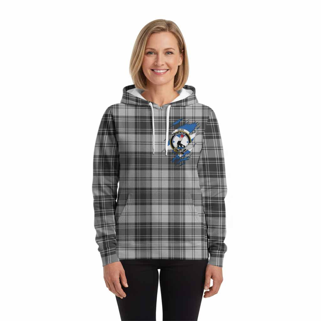 Glen Clan Crest In Me Tartan Hoodie Scotland Flag Style