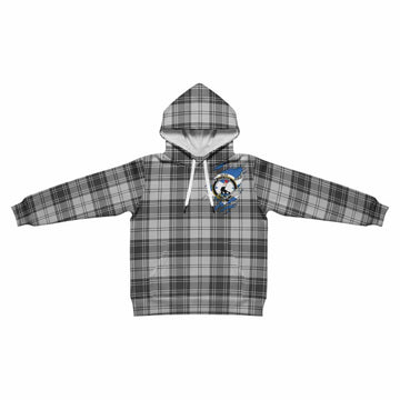 Glen Clan Crest In Me Tartan Kid Hoodie Scotland Flag Style