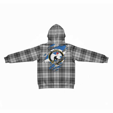 Glen Clan Crest In Me Tartan Kid Hoodie Scotland Flag Style