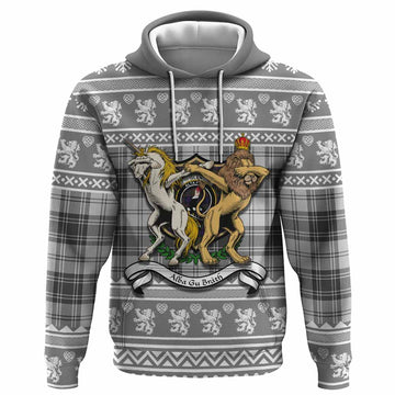 Glen Clan Tartan Crest Christmas Hoodie Coat of Arms Funny Style