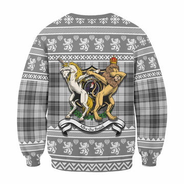 Glen Clan Tartan Crest Christmas Sweatshirt Coat of Arms Funny Style