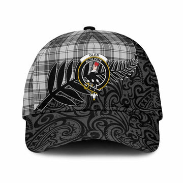 Glen Crest Tartan Classic Cap with New Zealand Silver Fern Half Style