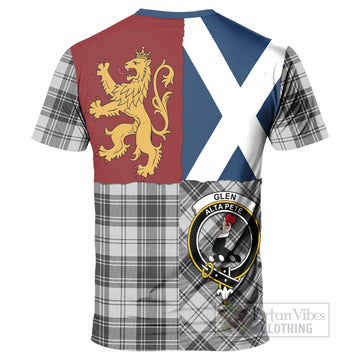 Glen Crest Tartan T-Shirt with Lion Rampant Saltire Style