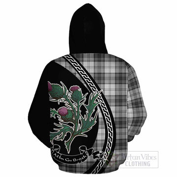 Glen Family Crest Tartan Cotton Hoodie Alba Thistle Inspired