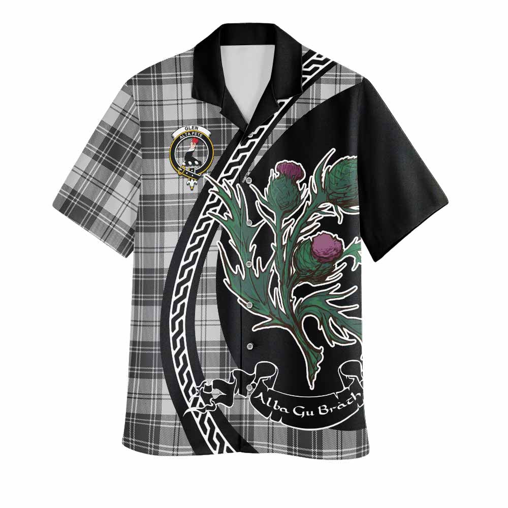 Glen Family Crest Tartan Hawaiian Shirt Alba Thistle Inspired - Tartan Vibes Clothing